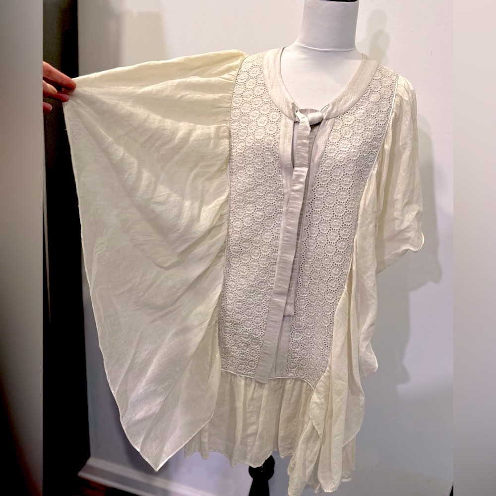 Development by Erica Davies angel wing flutter cotton dress with silk slip-10